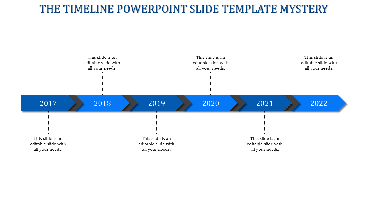 Stunning Timeline PowerPoint Slide Template Presentation
